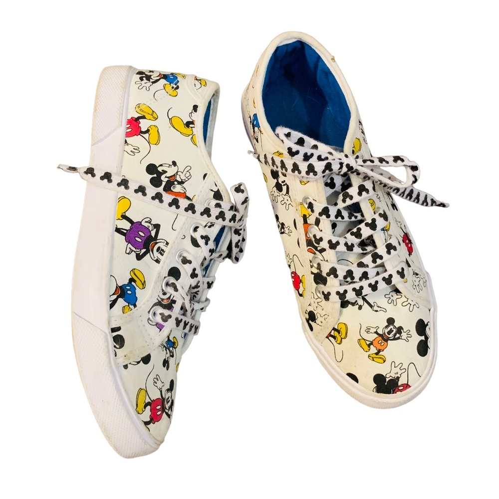 DISNEY Mickey Shoes Low Top Sneakers sz 7